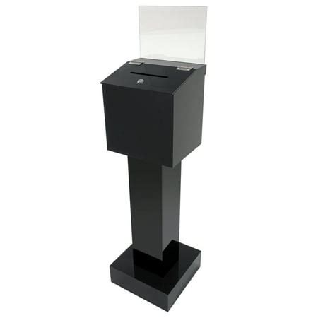 stand alone lockable donation box